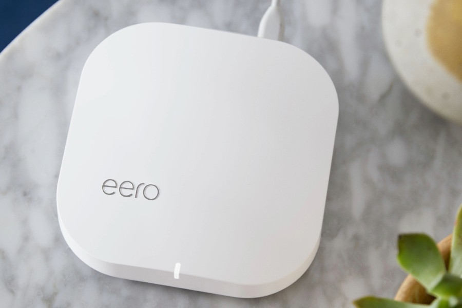 A Eero Wi-Fi device for connectivity.